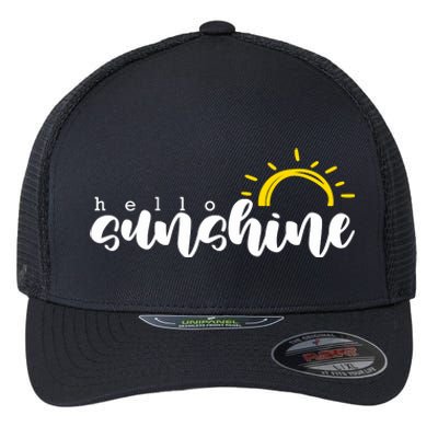 Hello Sunshine Cute Gift Flexfit Unipanel Trucker Cap