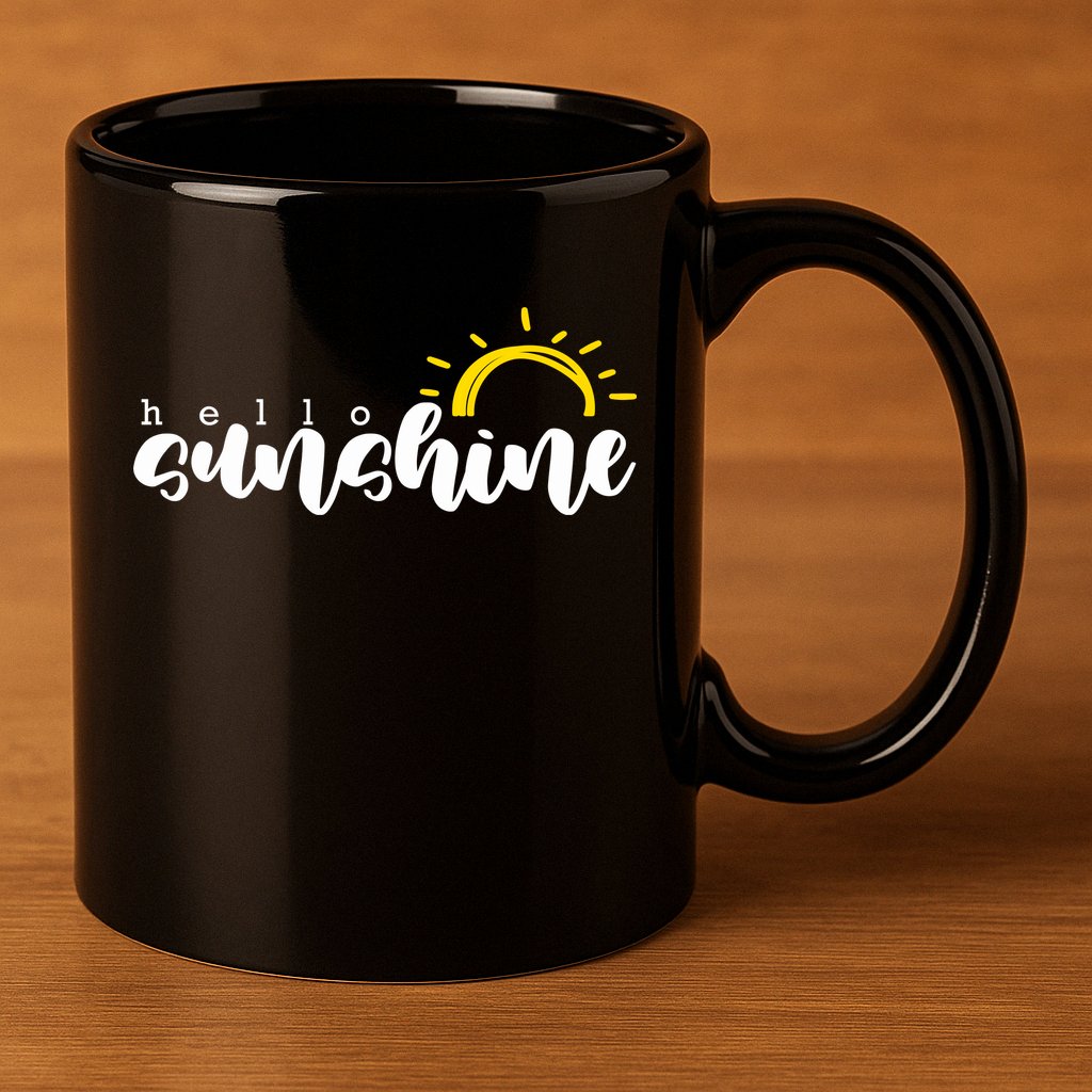 Hello Sunshine Cute Gift 11oz C Handle Ceramic Mug