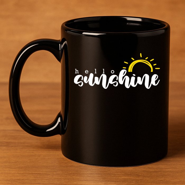 Hello Sunshine Cute Gift 11oz C Handle Ceramic Mug
