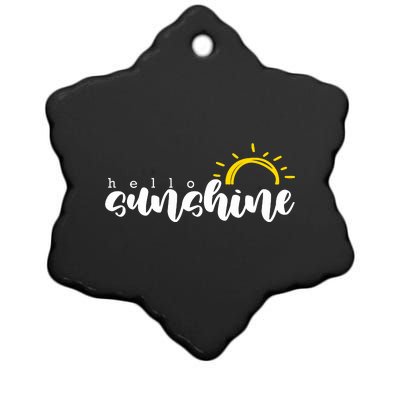 Hello Sunshine Cute Gift Ceramic Star Ornament