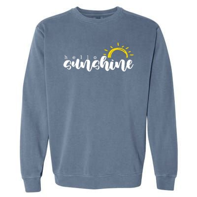 Hello Sunshine Cute Gift Garment-Dyed Sweatshirt