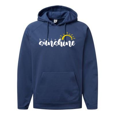 Hello Sunshine Cute Gift Performance Fleece Hoodie