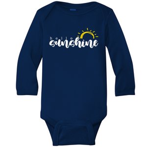 Hello Sunshine Cute Gift Baby Long Sleeve Bodysuit