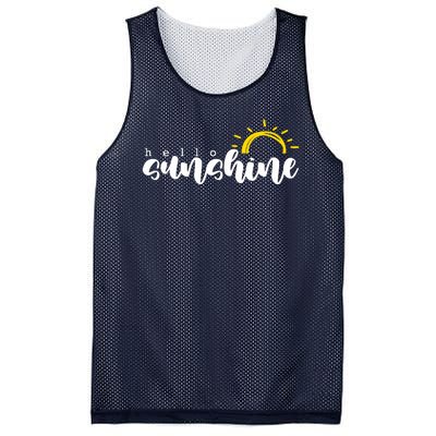 Hello Sunshine Cute Gift Mesh Reversible Basketball Jersey Tank