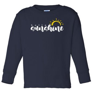 Hello Sunshine Cute Gift Toddler Long Sleeve Shirt