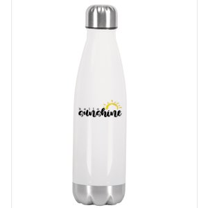 Hello Sunshine Cute Gift Stainless Steel Insulated Water Bottle