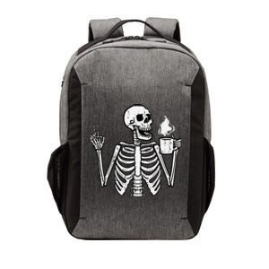 Halloween Skeleton Coffee Peace Funny Costume Vector Backpack