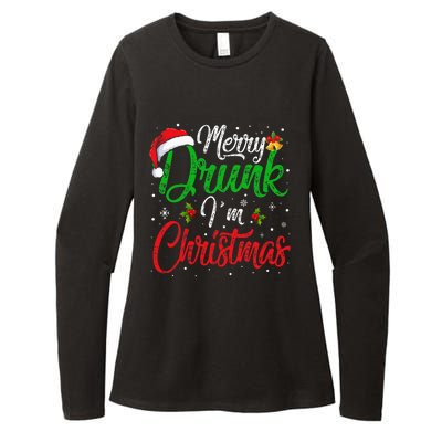 Hilarious Santa Claus Joke for Festive Drinking Womens CVC Long Sleeve Shirt