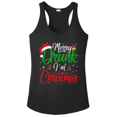 Hilarious Santa Claus Joke for Festive Drinking Ladies PosiCharge Competitor Racerback Tank