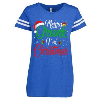 Hilarious Santa Claus Joke for Festive Drinking Enza Ladies Jersey Football T-Shirt