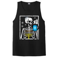 Hanukkah Skeleton Coffee Chanukah Jewish Festival  PosiCharge Competitor Tank