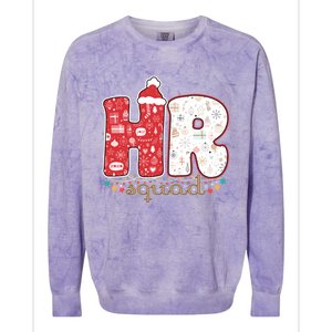 Hr Squad Christmas Costume Funny Hu Resource Gift Colorblast Crewneck Sweatshirt