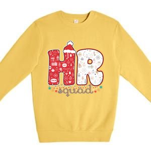 Hr Squad Christmas Costume Funny Hu Resource Gift Premium Crewneck Sweatshirt