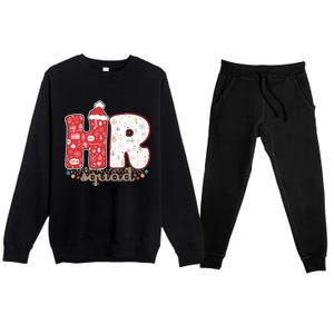 Hr Squad Christmas Costume Funny Hu Resource Gift Premium Crewneck Sweatsuit Set