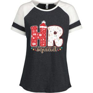 Hr Squad Christmas Costume Funny Hu Resource Gift Enza Ladies Jersey Colorblock Tee