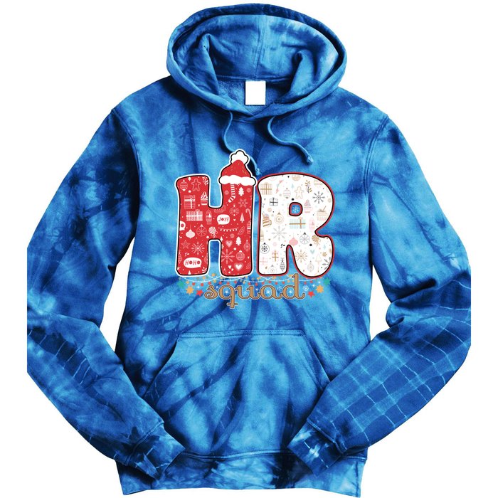 Hr Squad Christmas Costume Funny Hu Resource Gift Tie Dye Hoodie