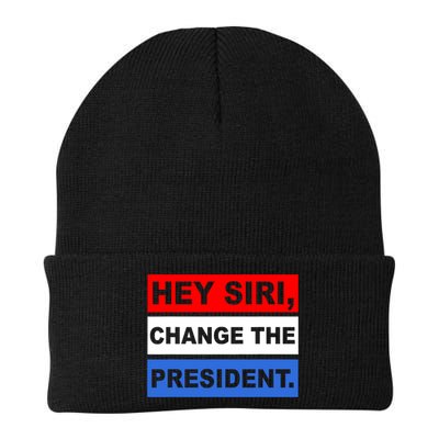 Hey Siri Change The President Funny Political Beanie