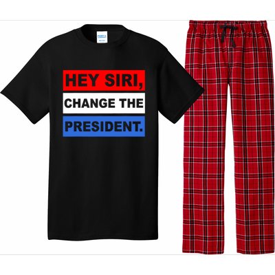 Hey Siri Change The President Funny Political Pajama Set