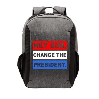 Hey Siri Change The President Funny Political Vector Backpack