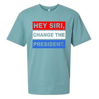 Hey Siri Change The President Funny Political Sueded Cloud Jersey T-Shirt