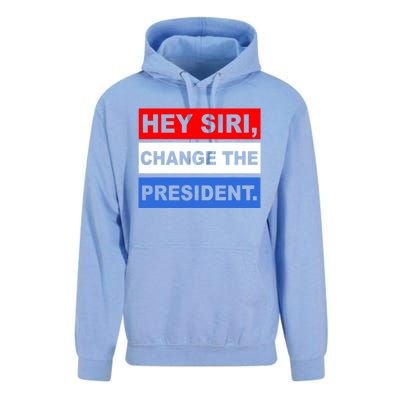 Hey Siri Change The President Funny Political Unisex Surf Hoodie