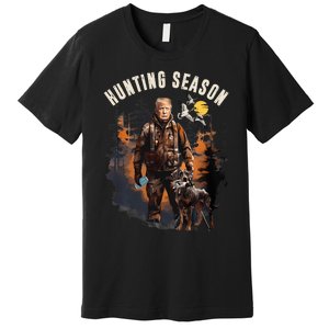 Hunting Season Camo Hunting Trump Duck Hunting Trump 2024 Premium T-Shirt