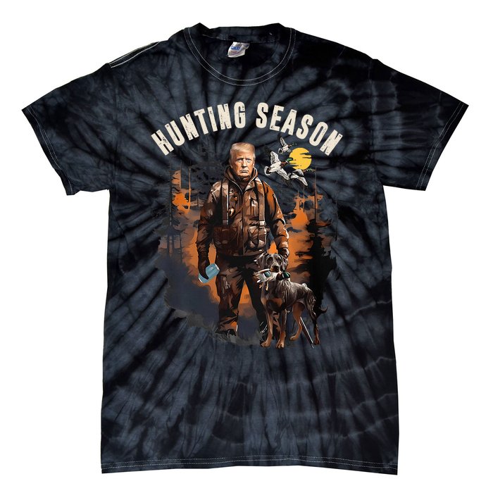 Hunting Season Camo Hunting Trump Duck Hunting Trump 2024 Tie-Dye T-Shirt