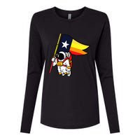 Houston Space City Astronau Womens Cotton Relaxed Long Sleeve T-Shirt