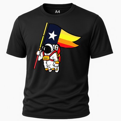 Houston Space City Astronau Cooling Performance Crew T-Shirt