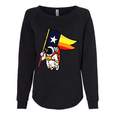 Houston Space City Astronau Womens California Wash Sweatshirt