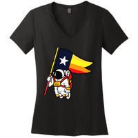 Houston Space City Astronau Women's V-Neck T-Shirt