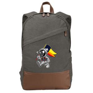 Houston Space City Astronaut Cotton Canvas Backpack