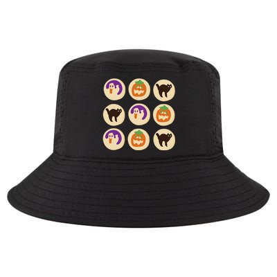 Halloween Sugar Cookie Spooky Season Cat Pumpkin Boo Ghost Cool Comfort Performance Bucket Hat