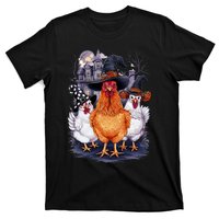 Halloween Spooky Chickens Witch Halloween Spooky Autumn T-Shirt