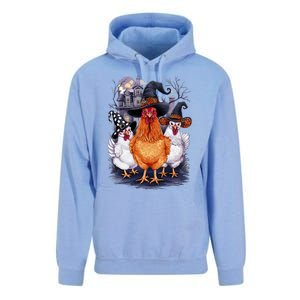 Halloween Spooky Chickens Witch Halloween Spooky Autumn Unisex Surf Hoodie