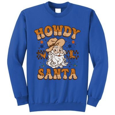 Howdy Santa Cowboy Santa Western Vintage Xmas Gift Sweatshirt