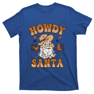 Howdy Santa Cowboy Santa Western Vintage Xmas Gift T-Shirt