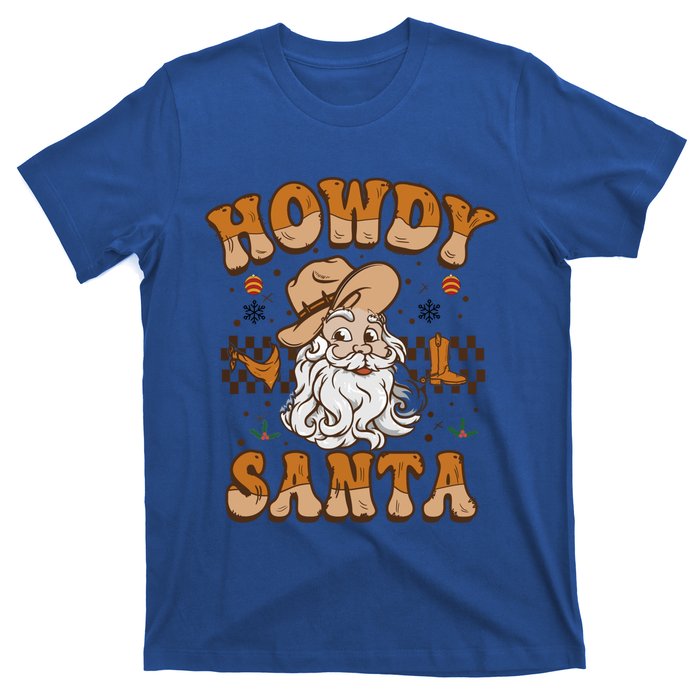 Howdy Santa Cowboy Santa Western Vintage Xmas Gift T-Shirt