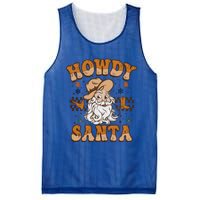 Howdy Santa Cowboy Santa Western Vintage Xmas Gift Mesh Reversible Basketball Jersey Tank