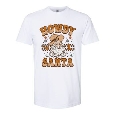 Howdy Santa Cowboy Santa Western Vintage Xmas Gift Softstyle CVC T-Shirt