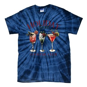 Holiday Spirit Coctail Club Sweatshirt Christmas Cocktail Tie-Dye T-Shirt