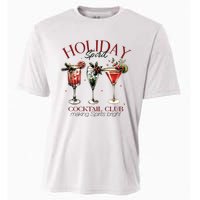 Holiday Spirit Coctail Club Sweatshirt Christmas Cocktail Cooling Performance Crew T-Shirt