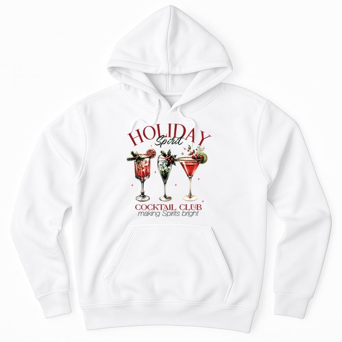 Holiday Spirit Coctail Club Sweatshirt Christmas Cocktail Hoodie