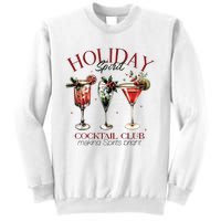 Holiday Spirit Coctail Club Sweatshirt Christmas Cocktail Sweatshirt