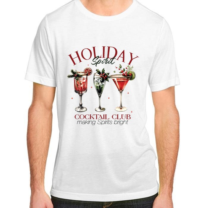 Holiday Spirit Coctail Club Sweatshirt Christmas Cocktail Adult ChromaSoft Performance T-Shirt