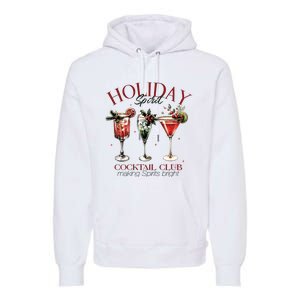 Holiday Spirit Coctail Club Sweatshirt Christmas Cocktail Premium Hoodie