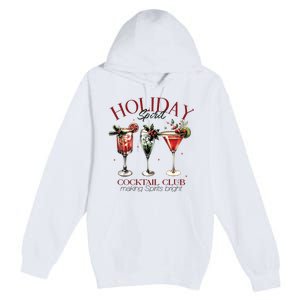 Holiday Spirit Coctail Club Sweatshirt Christmas Cocktail Premium Pullover Hoodie