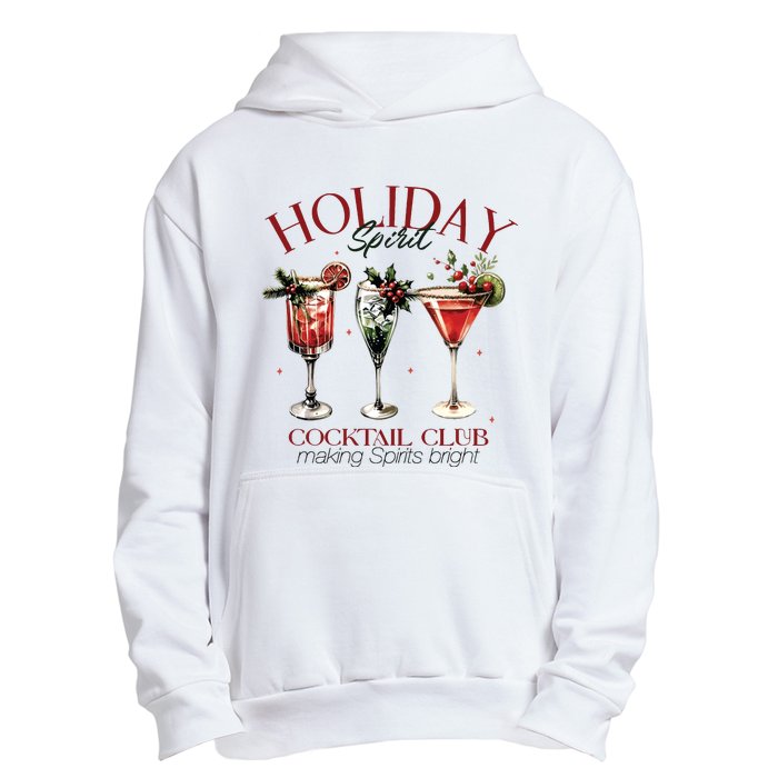 Holiday Spirit Coctail Club Sweatshirt Christmas Cocktail Urban Pullover Hoodie