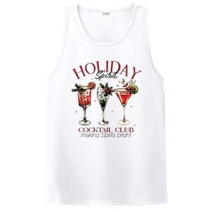 Holiday Spirit Coctail Club Sweatshirt Christmas Cocktail PosiCharge Competitor Tank