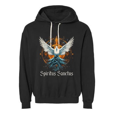 Holy Spirit Confirmation Latin Mass Catholic Garment-Dyed Fleece Hoodie